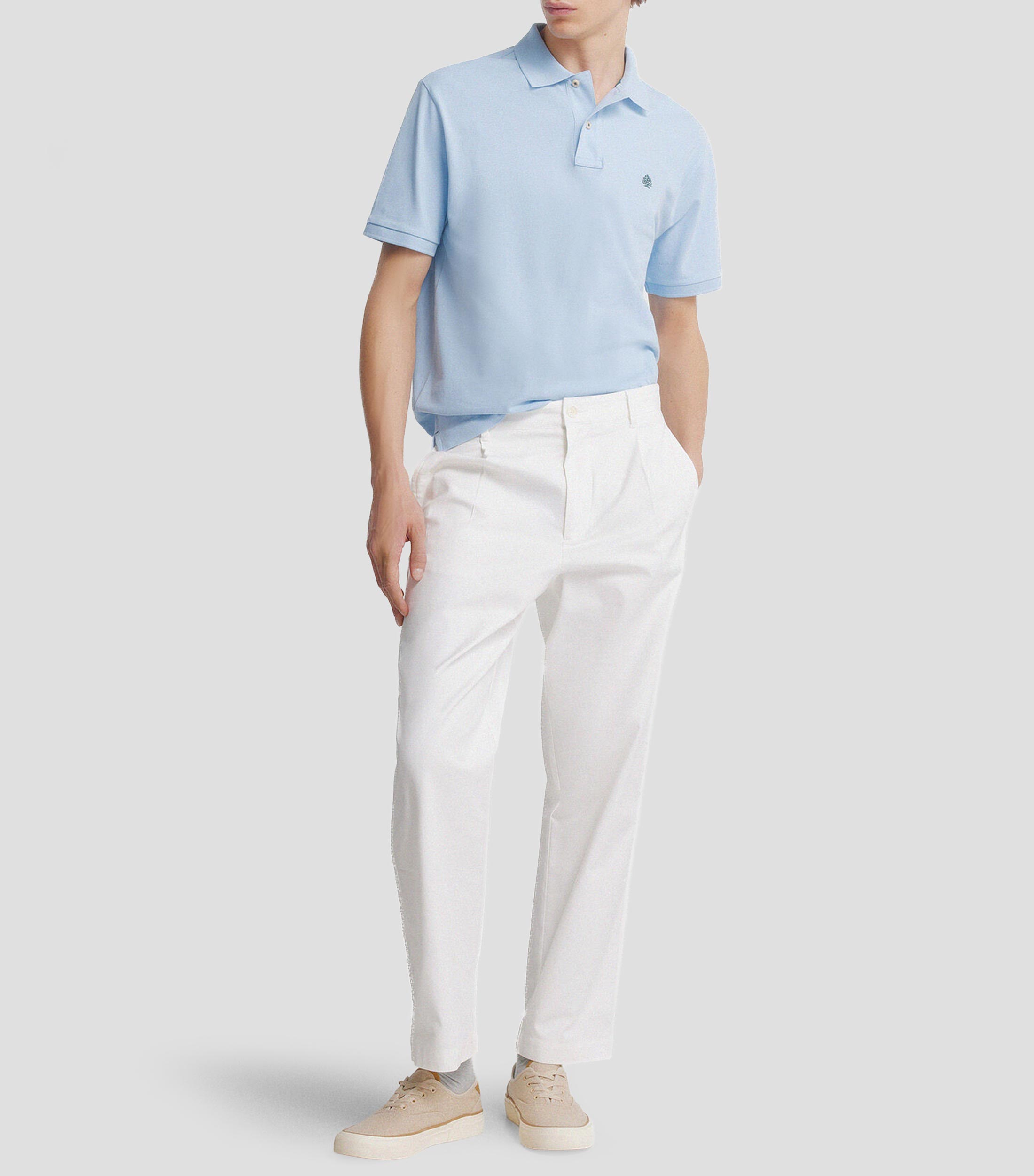 Playera tipo polo manga corta lisa Hombre